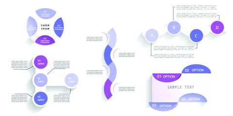 Infographic elements for annual reports