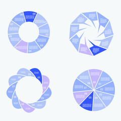 Infographic elements for annual reports