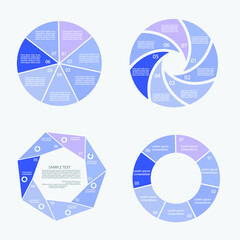 Infographic elements for annual reports