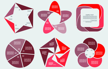 Infographic elements for annual reports
