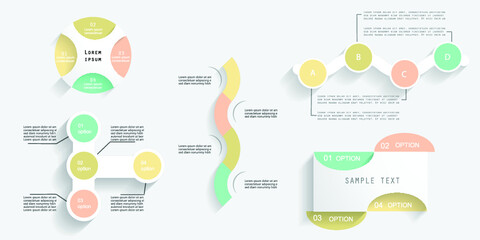 Infographic elements for annual reports
