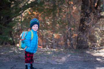 child in the woods