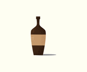 3d bottle  illustration on isolated background .