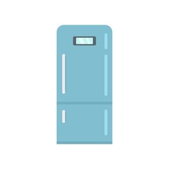 Home fridge icon flat isolated vector