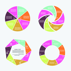 Infographic elements for annual reports