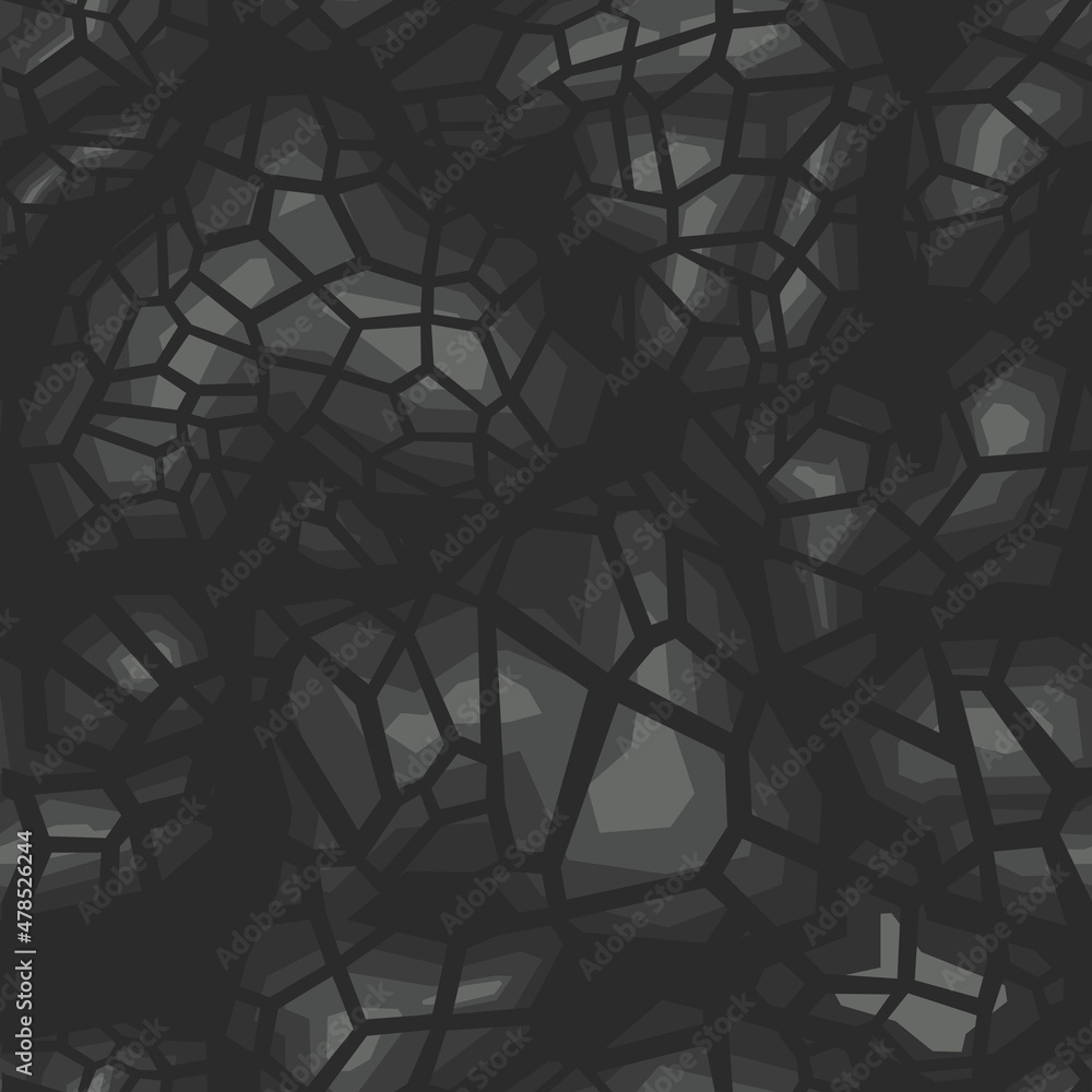 Aufkleber seamless geometric pattern of shapes. abstract camo with a grid. modern print on fabric and clothing