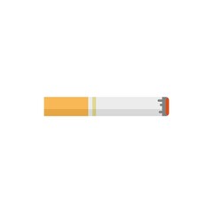 Smoking teen problems icon flat isolated vector
