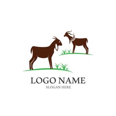 Goat Logo Template vector icon