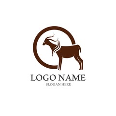 Goat Logo Template vector icon
