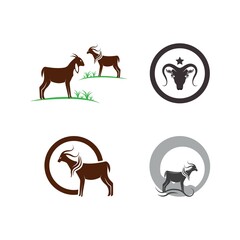 Goat Logo Template vector icon
