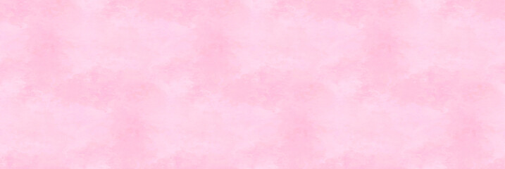 Panoramic pink background. Watercolor or gouache on paper texture. Irregular stains pattern. - obrazy, fototapety, plakaty