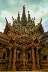 Fototapeta premium サンクチュアリオブトゥルース（タイ王国チョンブリー県）