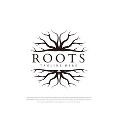 Black geometric root design logo design template symbol ,icon abstract