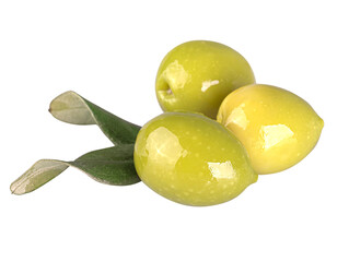 Olives isolated on a white background