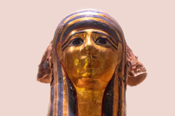 Egyptian mummy mask antique object 