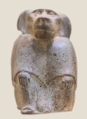 Egyptian religious art of a Baboon