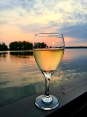 Sunset in a wine glass