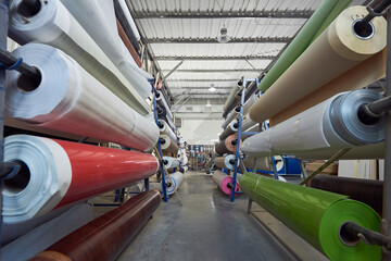 Rolls of film for laminating products to the factory