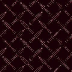 Seamless pattern with ancient spearheads for your project