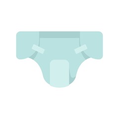 Fototapeta premium Object diaper icon flat isolated vector