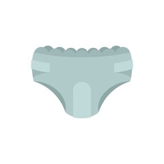 Odor diaper icon flat isolated vector