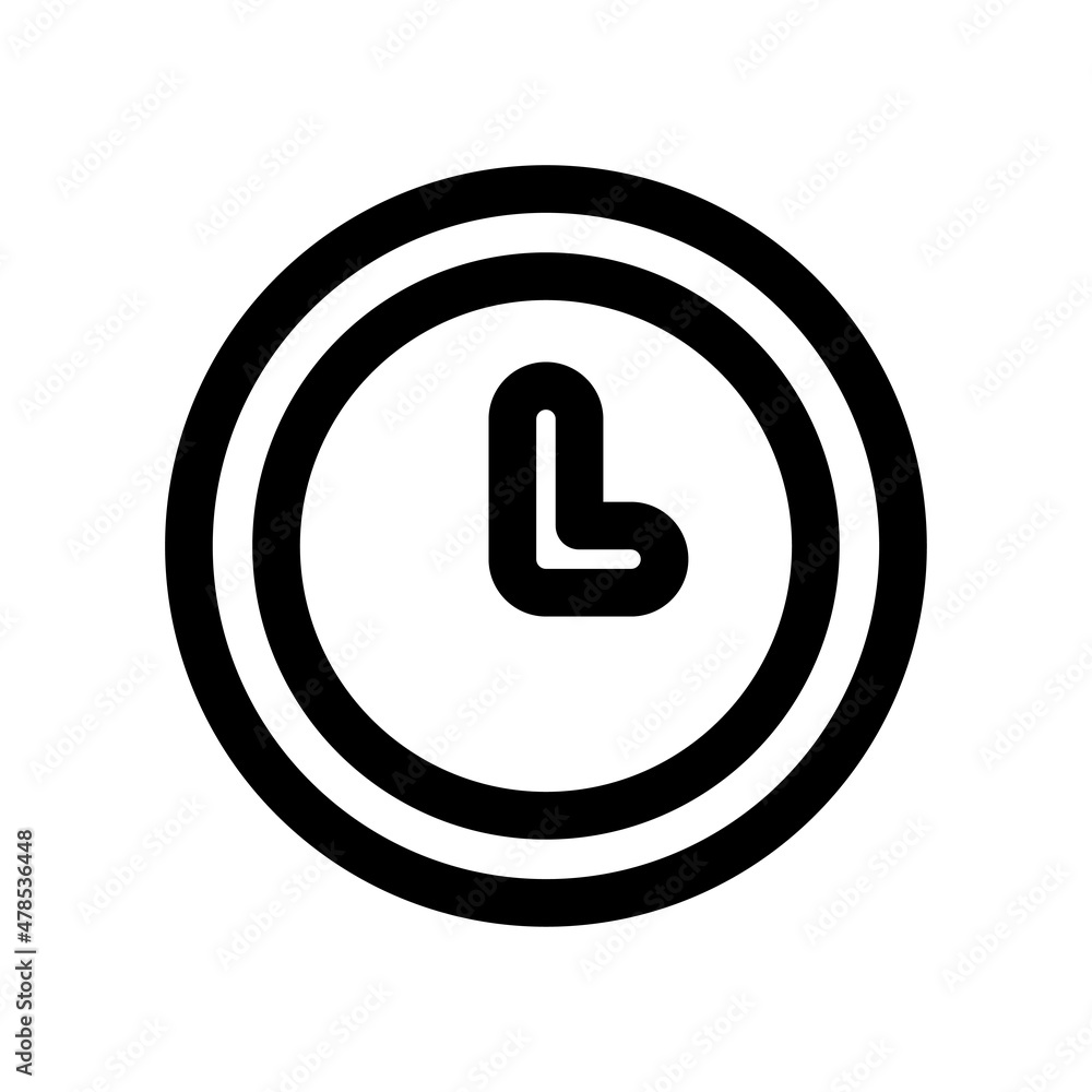 Poster clock vector flat icon design symbol on white background eps 10 file