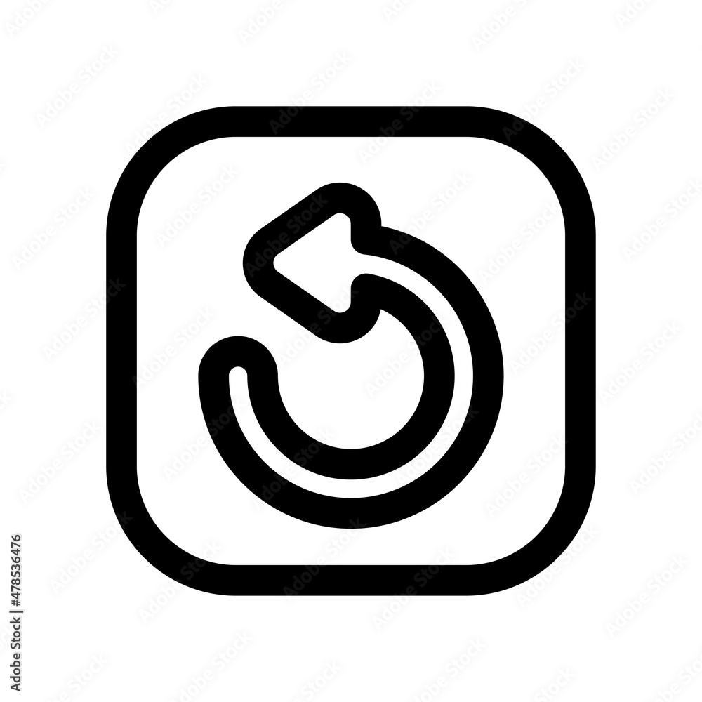 Poster refresh vector flat icon design symbol on white background eps 10 file