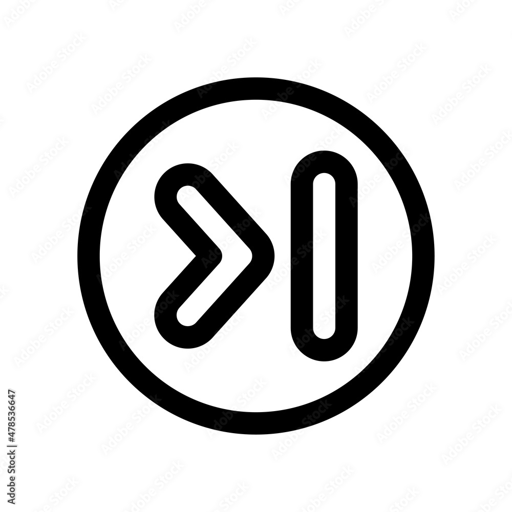 Poster forward vector flat icon design symbol on white background eps 10 file