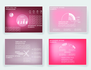 Brochure for business reports, cover layout and infographics