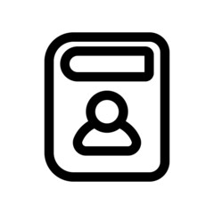 Contact book vector Flat Icon Design Symbol on White background EPS 10 File