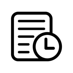 Deadline vector Flat Icon Design Symbol on White background EPS 10 File