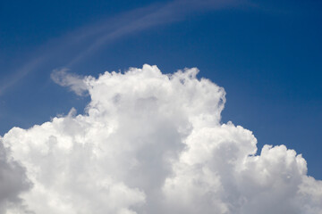 Naklejka na ściany i meble blue sky background with natural clouds