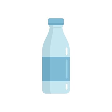 Water bottle icon flat isolated vector