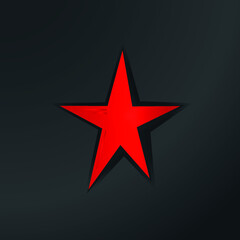 red star comunist symbol gradient vector