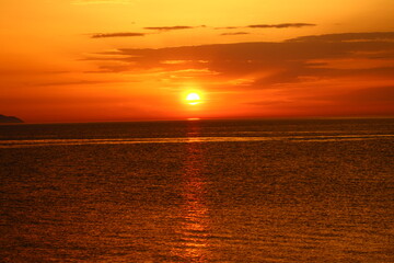Obraz premium sunset on the beach