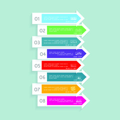 Infographic elements for annual business reports
