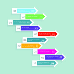 Infographic elements for annual business reports