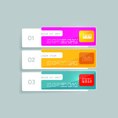 Infographic elements for annual business reports