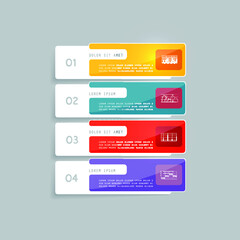 Infographic elements for annual business reports