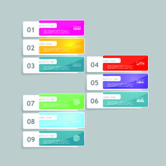 Infographic elements for annual business reports