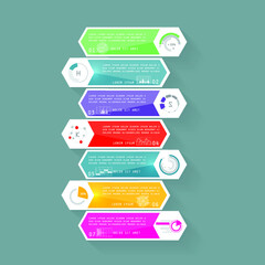 Infographic elements for annual business reports