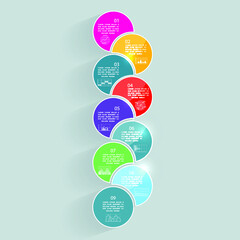 Infographic elements for annual business reports