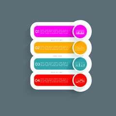 Infographic elements for annual business reports