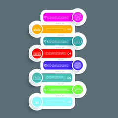 Obraz premium Infographic elements for annual business reports