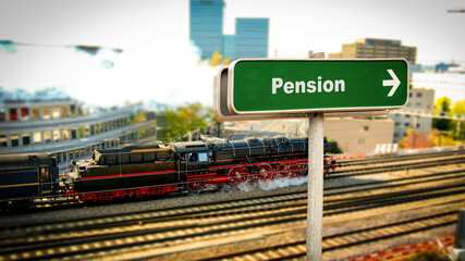 Street Sign to Pension