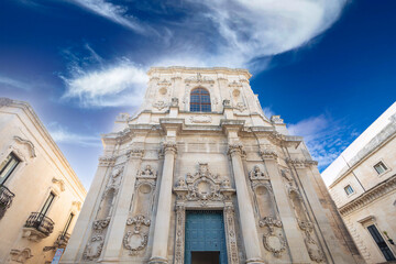 Fototapeta premium Chiesa di santa chiara, nella città barocca di lecce