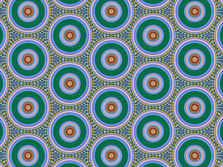 A sophisticated geometric pattern inspired by Middle Eastern and Moroccan ornaments. Elaborate kaleidoscopic surface print in blue, purple and yellow colors for textile design and gift wrapping paper.