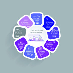 Infographic elements for annual business reports