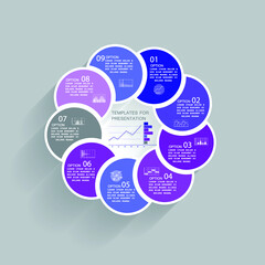 Infographic elements for annual business reports