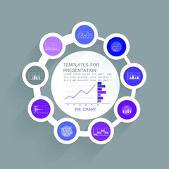 Infographic elements for annual business reports